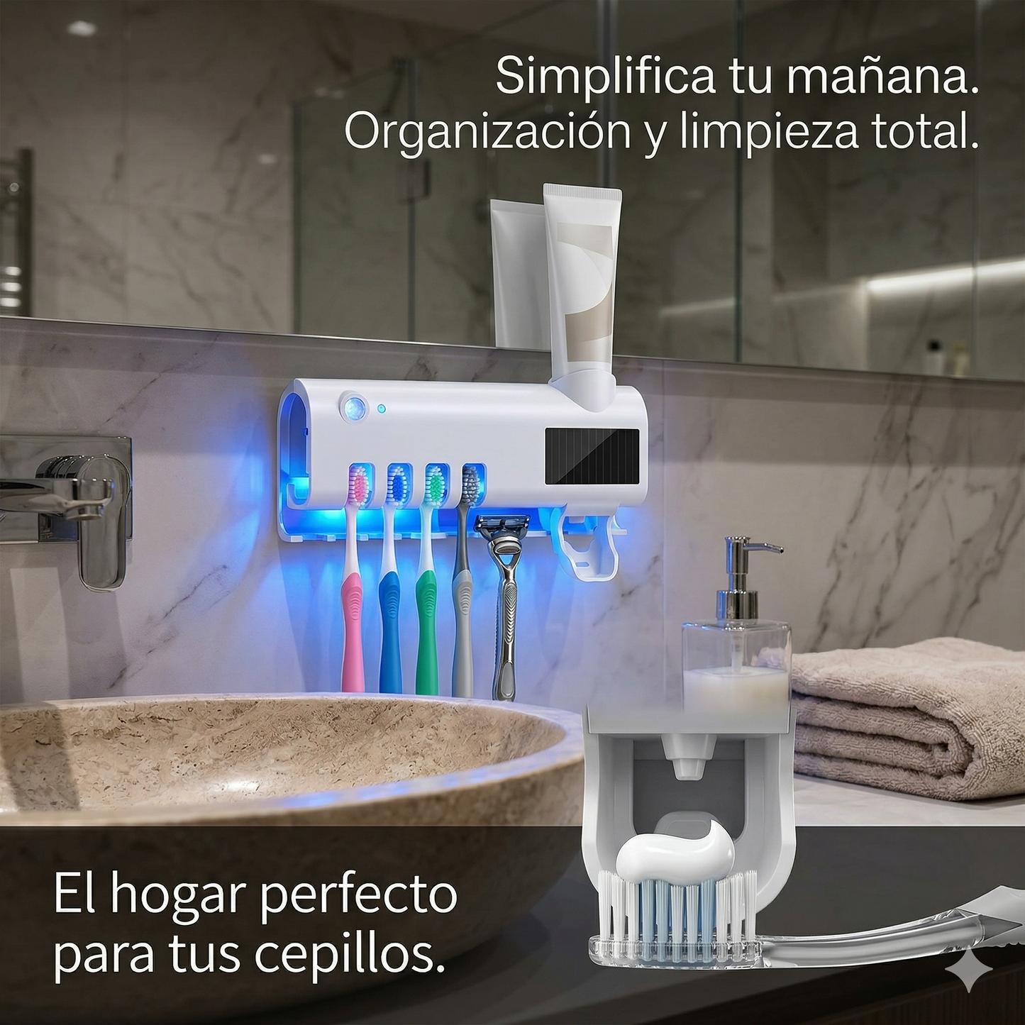 Soporte Esterilizador Cepillos UV